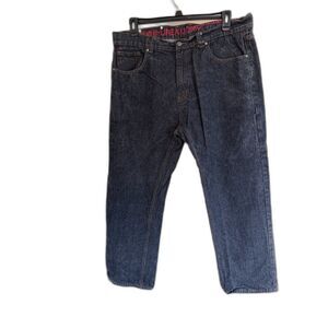 Linea Uomo Relaxed Fit Dark Wash Jeans Men's 40x32 (Measures 38x30) High Rise‎